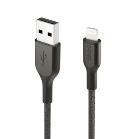 Belkin Playa PMBK1002bt1MPBB 1 mt Siyah Örgülü Lightning Kablo