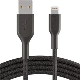 Belkin Playa PMBK1002bt1MPBB 1 mt Siyah Örgülü Lightning Kablo