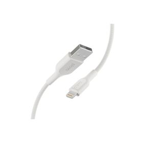 Belkin Playa PMWH1002bt1MPBB 1 mt Beyaz Örgülü Lightning Kablo