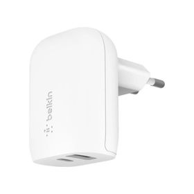 Belkin WCB007 Beyaz Boostcharge 37W US-BC + USB-A Portlu Duvar Şarjı