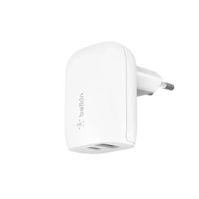 Belkin WCB007 Beyaz Boostcharge 37W US-BC + USB-A Portlu Duvar Şarjı