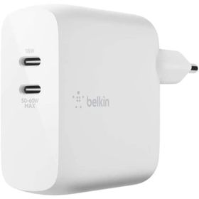 Belkin WCH013VFWH 68W Çift USB-C Power Delivery GaN Duvar Şarj Cihazı