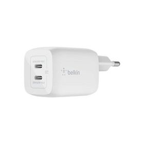 Belkin WCH013VFWH 68W Çift USB-C Power Delivery GaN Duvar Şarj Cihazı