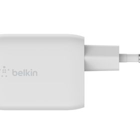 Belkin WCH013VFWH 68W Çift USB-C Power Delivery GaN Duvar Şarj Cihazı