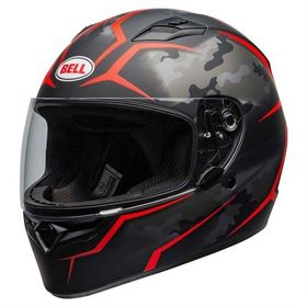 Bell PS Qualifier Stealth Matt Black Red Full Face Motosiklet Kaski