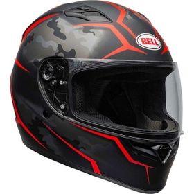 Bell PS Qualifier Stealth Matt Black Red Full Face Motosiklet Kaski