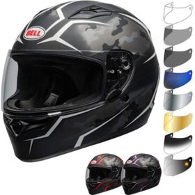 Bell PS Qualifier Stealth Matt Black White Full Face Motosiklet Kaski