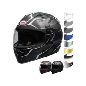 Bell PS Qualifier Stealth Matt Black White Full Face Motosiklet Kaski