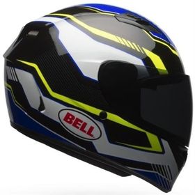 Bell PS Qualifier Torque Blue Yellow Full Face Motosiklet Kaski