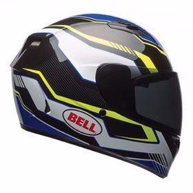 Bell PS Qualifier Torque Blue Yellow Full Face Motosiklet Kaski