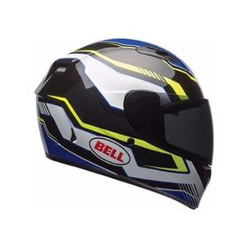 Bell PS Qualifier Torque Blue Yellow Full Face Motosiklet Kaski
