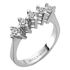 Bella Gloria AL15009 0.51Ct Pırlanta Beştaş Alyans