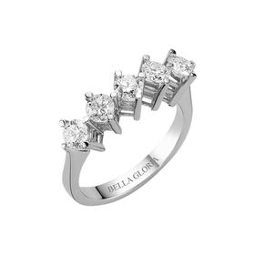 Bella Gloria AL15010 1.21Ct Pırlanta Beştaş Alyans