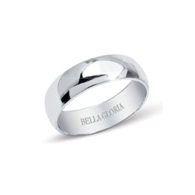 Bella Gloria GA00010 Altın Kaplamalı Gümüş Bombeli Erkek Alyans