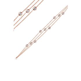 Bella Gloria GB00109 Gümüş Rose Şelale Bileklik