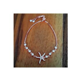 Bella Gloria GB00307 Deniz Yıldızı Rose Gümüş Bileklik