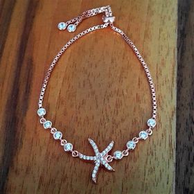 Bella Gloria GB00307 Deniz Yıldızı Rose Gümüş Bileklik