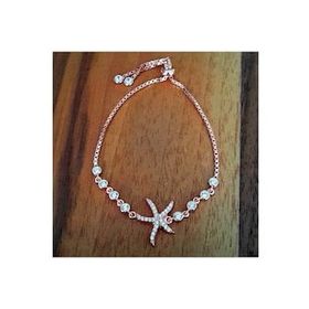 Bella Gloria GB00307 Deniz Yıldızı Rose Gümüş Bileklik