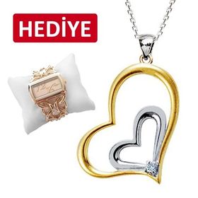 Bella Gloria GK00050 Kalbimiz Bir Kolye