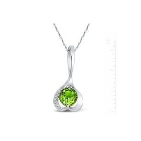 Bella Gloria GK00122 Altın Kaplamalı Pırlanta Peridot Birtanem Burç Kolyesi