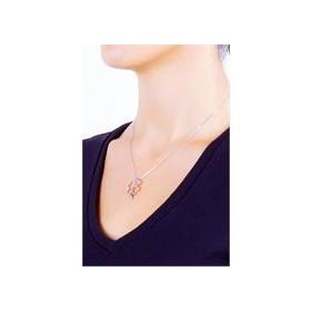 Bella Gloria GK00131 Pırlanta Rose Şans Kolyesi