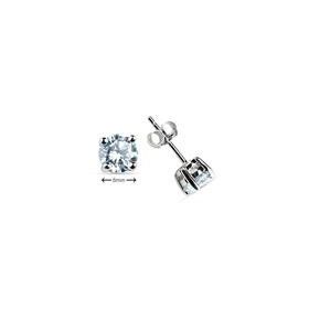 Bella Gloria GP00087 Gümüş 6mm Tektaş Küpe