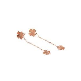 Bella Gloria GP00164 Sallantılı Yonca Rose Gümüş Küpe