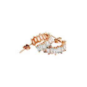 Bella Gloria GP00206 Baget Taşlı Rose Gümüş Küpe