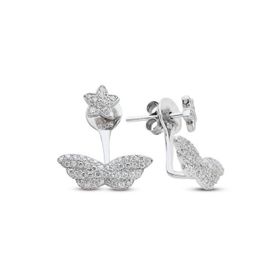 Bella Gloria GP00303 Melek Kanadı Piercing Gümüş Küpe