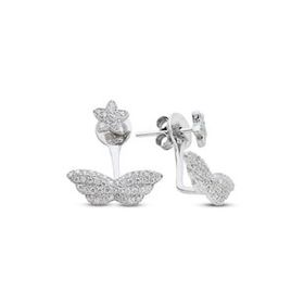 Bella Gloria GP00303 Melek Kanadı Piercing Gümüş Küpe