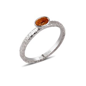 Bella Gloria GPY0014 Oval Sitrin Gümüş Yüzük