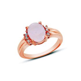 Bella Gloria GY00296 Gümüş Oval Tektaş Kadın Yüzük