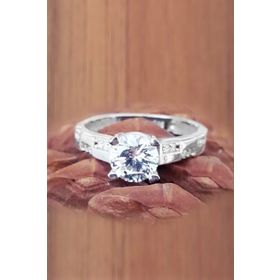Bella Gloria GY00366 Tektaş Gümüş Yüzük
