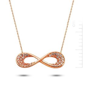 Bella Gloria PP78308 Sonsuz Aşkımız Rose Altın Kolye