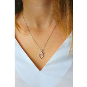 Bella Gloria TGK0013 Kalp Gümüş Kolye