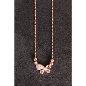 Bella Gloria TGK0125 Kelebek Rose Gümüş Kolye