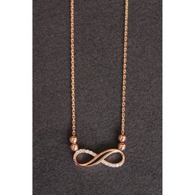 Bella Gloria TGK0151 Sonsuzluk Rose Kadın Gümüş Kolye