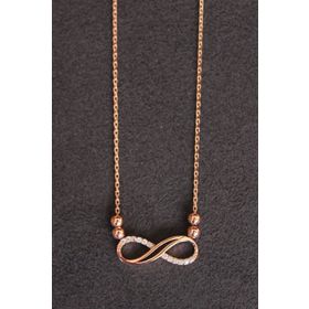Bella Gloria TGK0151 Sonsuzluk Rose Kadın Gümüş Kolye