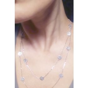 Bella Gloria TGK0182 Vav Rose Kadın Gümüş Kolye