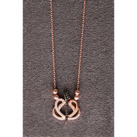 Bella Gloria TGK0210 Elif Vav Rose Gümüş Kolye