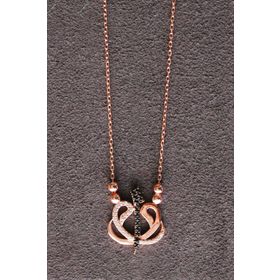 Bella Gloria TGK0210 Elif Vav Rose Gümüş Kolye