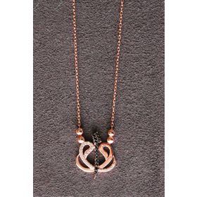 Bella Gloria TGK0210 Elif Vav Rose Gümüş Kolye