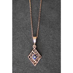 Bella Gloria TGK0325 Nazarlı Rose Kadın Gümüş Kolye