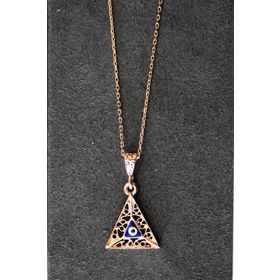 Bella Gloria TGK0326 Nazarlı Rose Gümüş Kolye