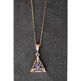 Bella Gloria TGK0326 Nazarlı Rose Gümüş Kolye