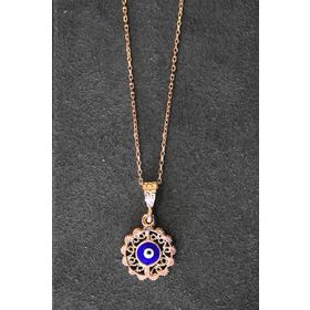 Bella Gloria TGK0327 Nazarlı Rose Kadın Gümüş Kolye