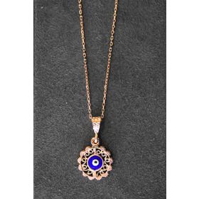 Bella Gloria TGK0327 Nazarlı Rose Kadın Gümüş Kolye