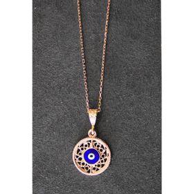 Bella Gloria TGK0328 Nazarlı Rose Kadın Gümüş Kolye