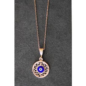 Bella Gloria TGK0328 Nazarlı Rose Kadın Gümüş Kolye