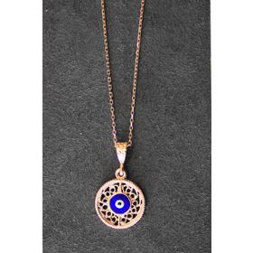 Bella Gloria TGK0328 Nazarlı Rose Kadın Gümüş Kolye